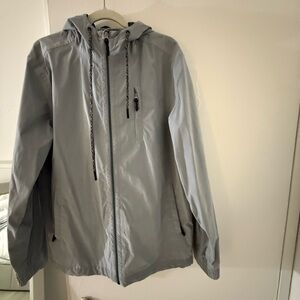 Marine Layer Gray Hooded Raincoat